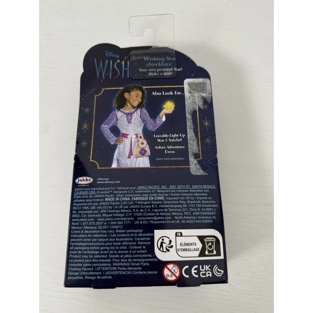 DISNEY WISHING STAR NECKLACE FROM THE MOVIE WISH LIGHTS‎ UP STAR GLOWS